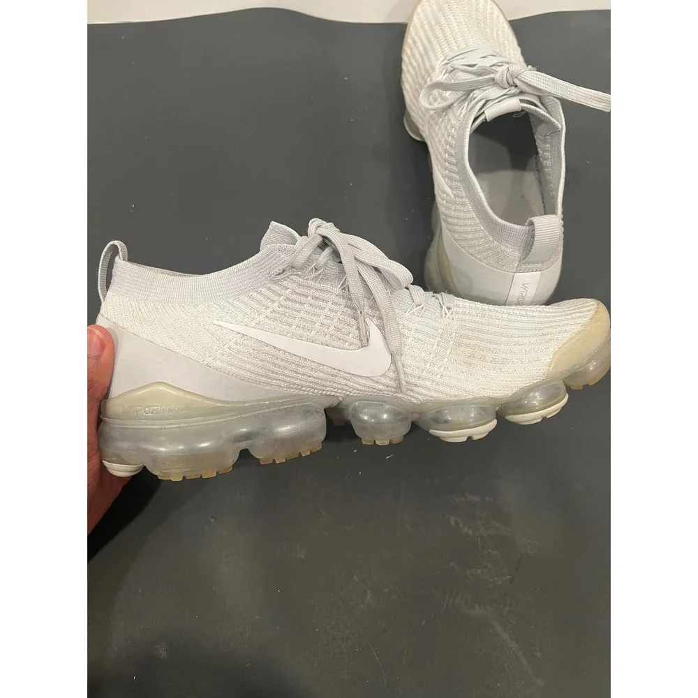 Nike Air VaporMax Flyknit 3 Mens Size 11 White Good Running Sneakers AJ6900-008